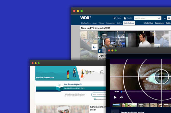 WDR Webangebote und Mediendatenbank